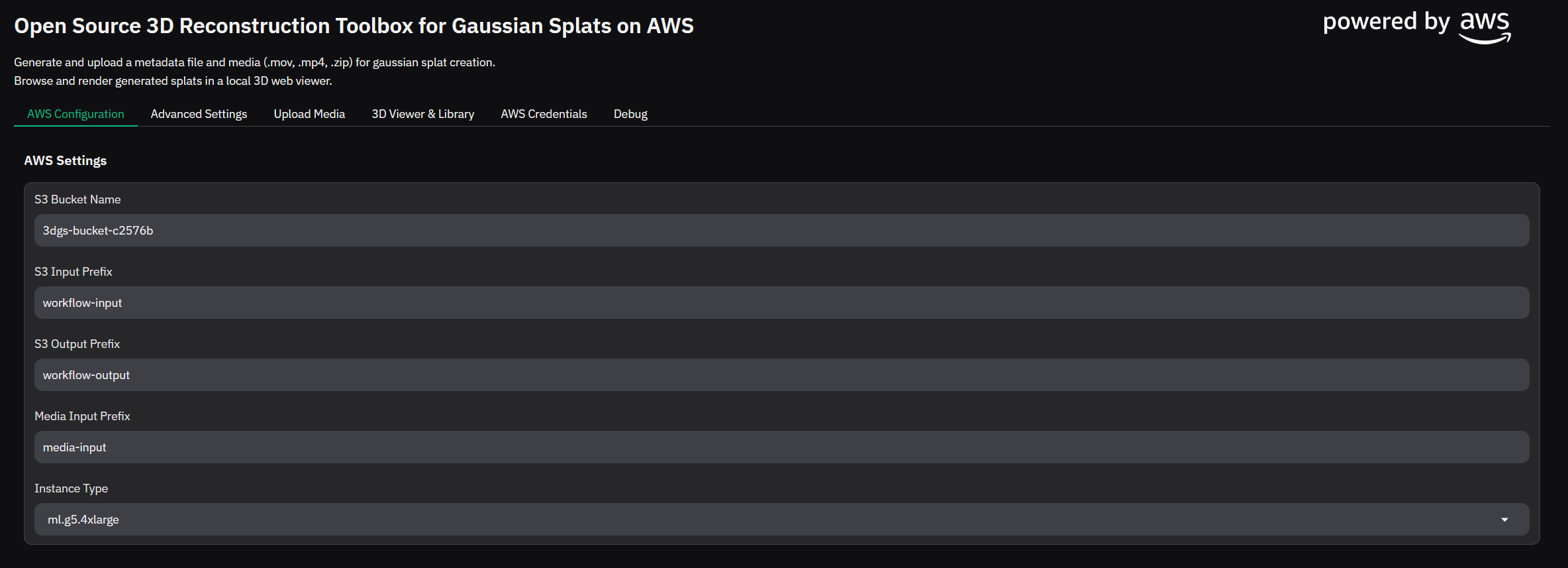 Gradio App - AWS Configuration